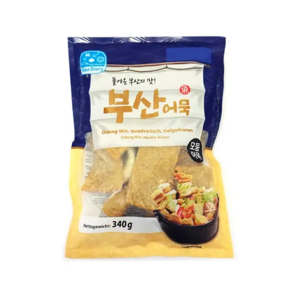 SEA STORY Odeng mix, square, frozen/ SEA STORY Odeng maisījums, kvadrātveida, saldēts - Oishii Asian Mart