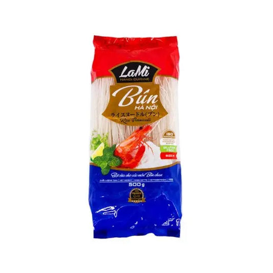 Rice Vermicelli Size "M" - LAMI - 500g/ Rīsu Vermicelli nūdeles Izmērs 'M' - LAMI - 500g - Oishii Asian Mart