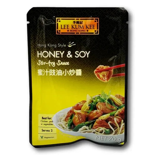 LEE KUM KEE Honey & Soy Stir Fry Sauce/ LEE KUM KEE Medus & Sojas Mērce Cepšanai - Oishii Asian Mart