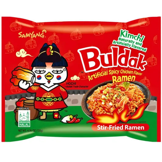 SAMYANG Hot Chicken Kimchi Flavour/ SAMYANG pikantās vistas un kimči garša - Oishii Asian Mart