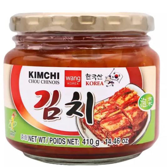 WANG Napa Cabbage Kimchi VEGAN 410g/ WANG Napa kāposta kimči VEGĀNU 410g - Oishii Asian Mart