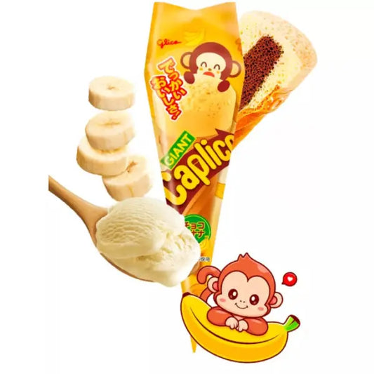 GLICO Chocolate Banana Biscuit Stick 34g/ GLICO Šokolādes banānu biskvīta kociņš 34g JP - Oishii Asian Mart