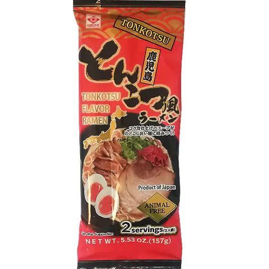Higashimaru Animal Free Tonkotsu Ramen (2 portions) 157g/ Higashimaru Tonkotsu Ramens bez Dzīvnieku Izcelsmes Produktiem (2 porcijas) 157g Higashimaru