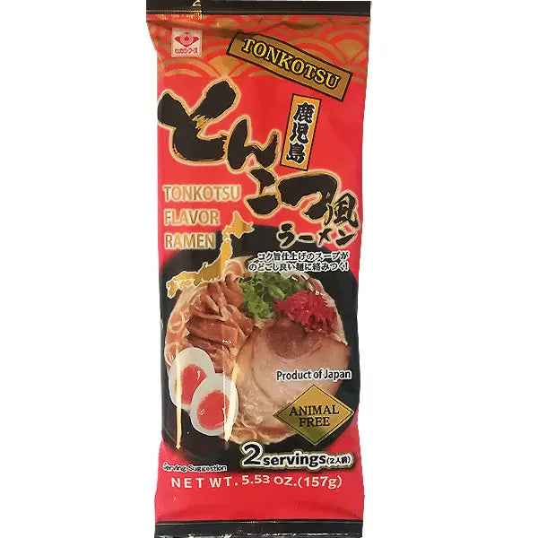 Higashimaru Animal Free Tonkotsu Ramen (2 portions) 157g/ Higashimaru Tonkotsu Ramens bez Dzīvnieku Izcelsmes Produktiem (2 porcijas) 157g