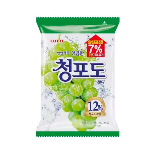 Lotte Green Grape Candy/ Lotte Zaļo vīnogu konfektes - Oishii Asian Mart