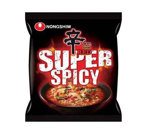 Nongshim 120g Shin Red Super Spicy Noodle/ Nongshim 120g Shin Red Super Spicy nūdeles