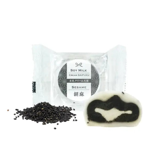 Sesame Tounyu Cream Daifuku 60g/ Sezama Tonyu krēma Daifuku 60g - Oishii Asian Mart