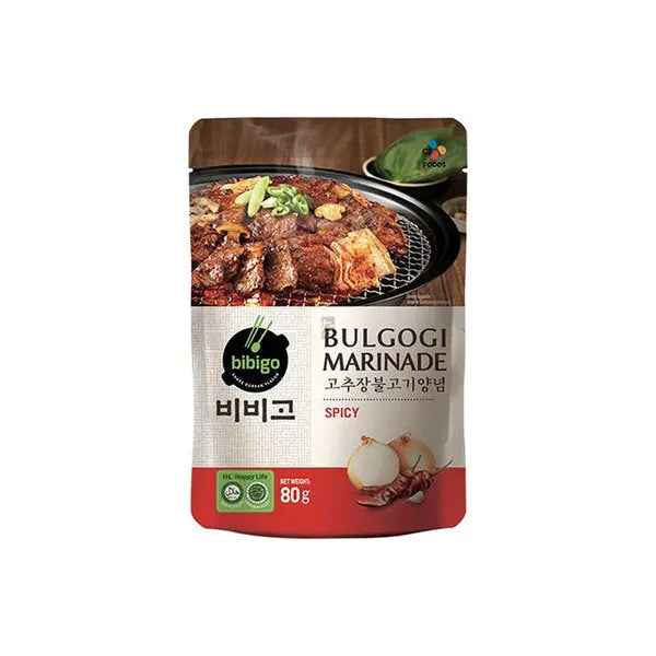 Bulgogi Marinade Sauce, Spicy 80g/ Bulgogi marinādes mērce, pikantā 80g