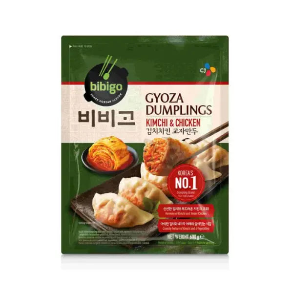 BIBIGO Gyoza Kimchi & Chicken/ BIBIGO Gjoza ar kimči un vistas gaļu - Oishii Asian Mart