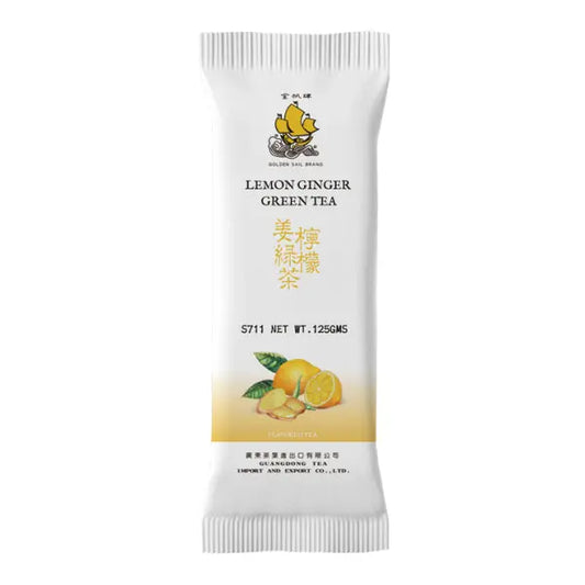 GS Lemon Ginger Green Tea 125g/ GS Citrona-ingvera zaļā tēja 125g - Oishii Asian Mart