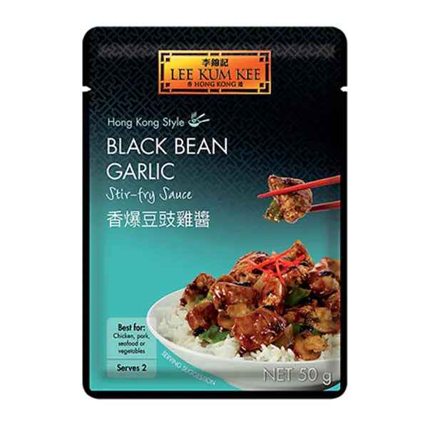 LKK Black Bean Garlic Stir-Fry Sauce 80g/ LKK Melno Pupiņu un Ķiploku Mērce 80g