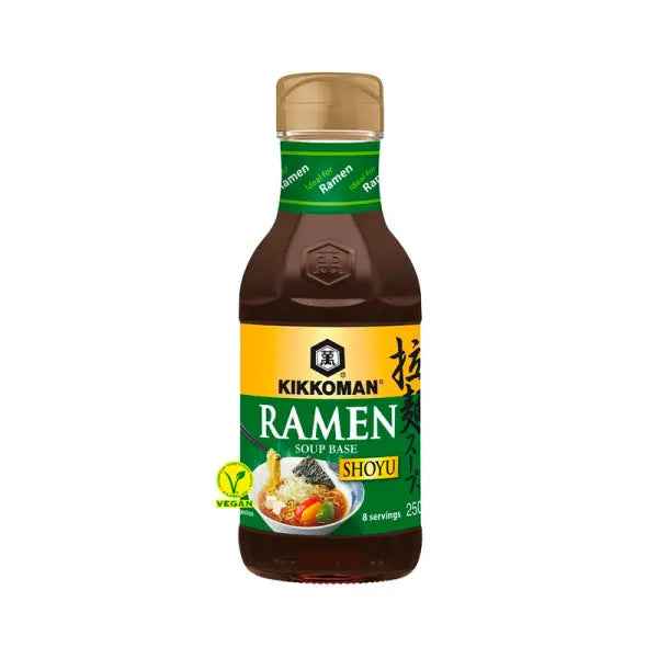 Kikkoman Concentrated Ramen Noodle Soup Base - Shoyu Flavour 250ml/ Kikkoman koncentrēta ramen nūdeļu zupas bāze - Shoyu garša 250ml