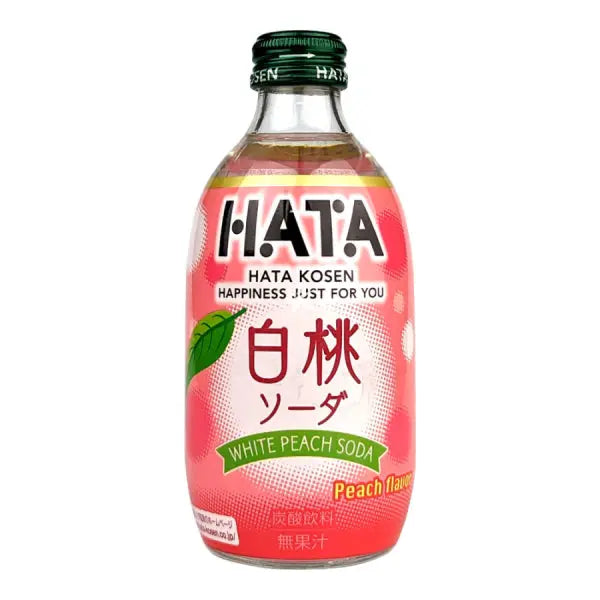 Hatakosen Soda Drink White Peach 300ml/ Hatakosen Gāzēts Dzēriens Baltā Persika 300ml - Oishii Asian Mart