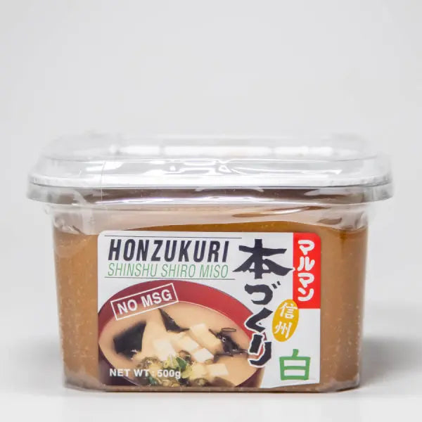 Honzukuri Shinshu Shiro Miso 500g/ Honzukuri Shinshu Shiro Miso, 500g - Oishii Asian Mart