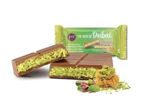 ELIT Dubai Chocolate 90g (Made in Turkey)/ ELIT Dubai šokolāde 90g (Ražots Turcijā) - Oishii Asian Mart
