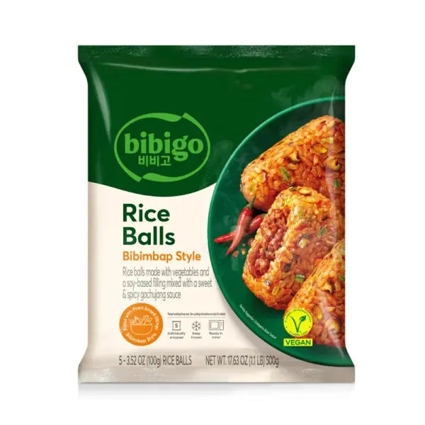 CJ Bibigo Korean Bibimbap Rice Balls 500g/ CJ Bibigo Korejiešu Bibimbap rīsu bumbiņas 500g - Oishii Asian Mart