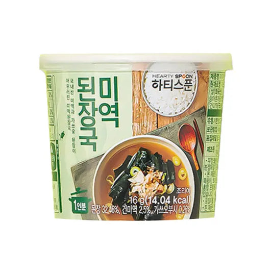 HEARTY SPOON Doenjang Instant Seaweed Soup/ HEARTY SPOON Doenjang tūlītējā jūraszāļu zupa - Oishii Asian Mart