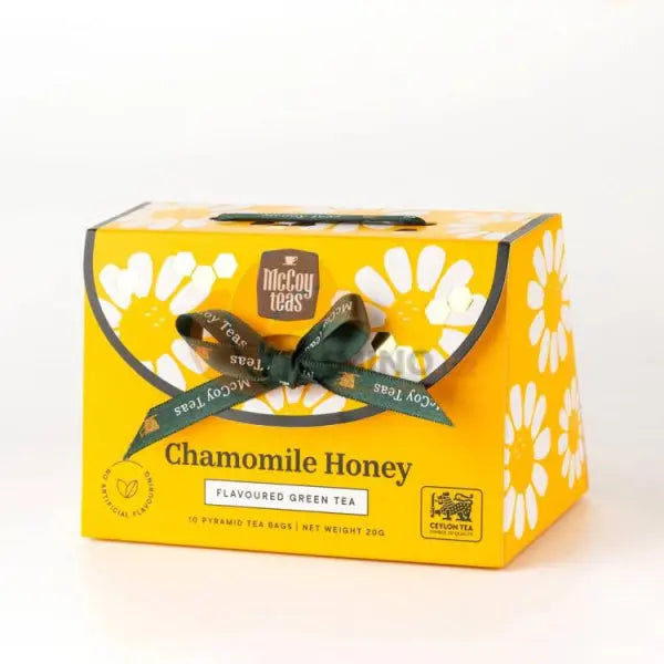 Chamomile honey tea handbag box -green tea/ Kumelīšu medus tējas somiņu kaste - zaļā tēja - Oishii Asian Mart