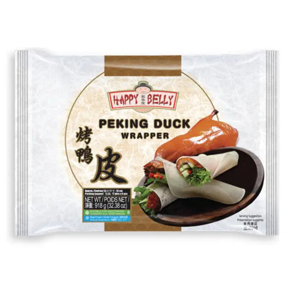 Happy Belly Peking Duck Wrapper 13cm 918g/ Happy Belly Pekinas pīles ietinamais plācenis 13cm 918g - Oishii Asian Mart