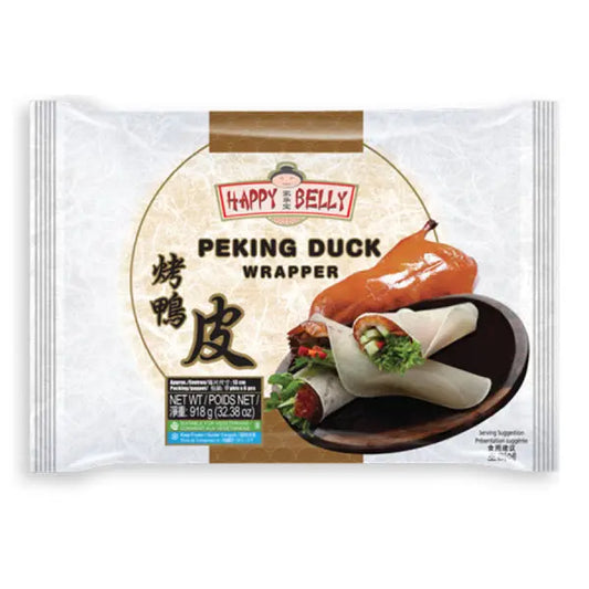 Happy Belly Peking Duck Wrapper 13cm 918g/ Happy Belly Pekinas pīles ietinamais plācenis 13cm 918g - Oishii Asian Mart