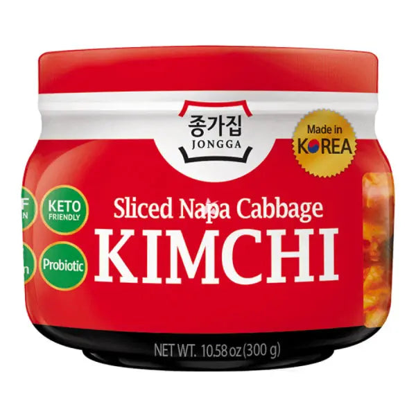 Jongga Mat Kimchi in Jar (Cut Cabbage) Vegan 300g/ Jongga Mat Kimchi burkā (sagriezts kāposts) vegāns 300g - Oishii Asian Mart