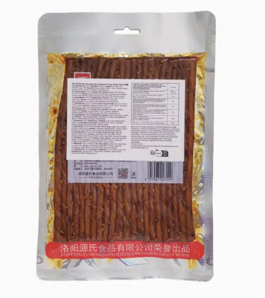 Genji Food Snacks Beancurd Spicy Curly Stripe 200g/ Genji Food Uzkodas Pikanta Sojas Strēmeles 200g - Oishii Asian Mart