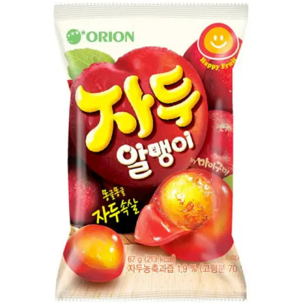 Orion Jelly Candy Plum Flavour 67g/ Orion želejkonfektes plūmju garša, 67 g - Oishii Asian Mart