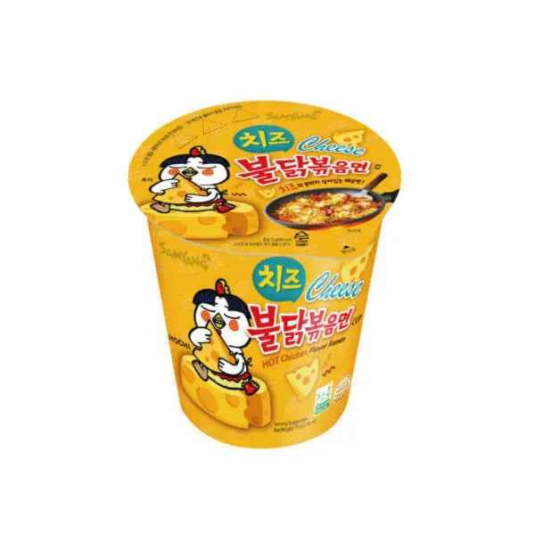 Samyang Hot Chicken Ramen Cheese Flavor Cup 70g/ Samyang Hot Chicken Ramen siera garša, krūze, 70 g