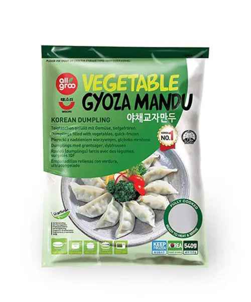 All Groo 540g Frozen Vegetable Gyoza / Allgroo Saldētie Dārzeņu Gyoza 540g