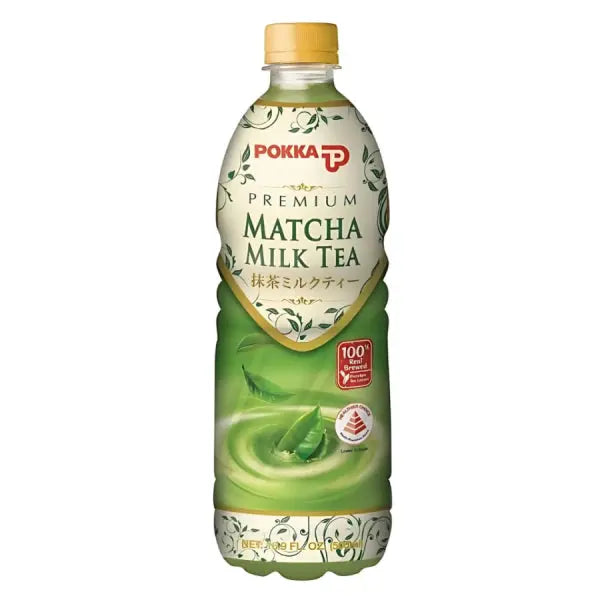 POKKA Premium Matcha Milk Tea 500ml/ POKKA Premium mača piena tēja 500ml - Oishii Asian Mart
