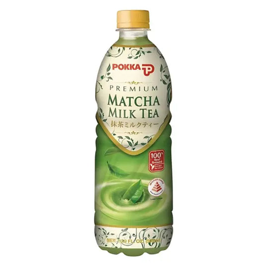 POKKA Premium Matcha Milk Tea 500ml/ POKKA Premium mača piena tēja 500ml - Oishii Asian Mart