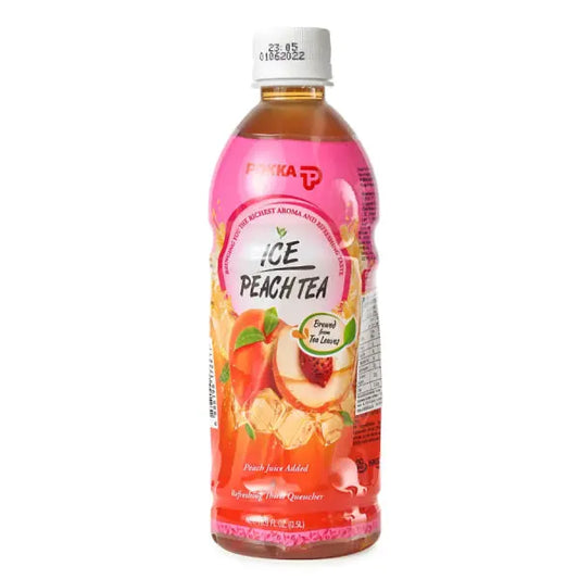 POKKA Ice Peach Tea 500ml/ POKKA ledus persiku tēja 500ml - Oishii Asian Mart