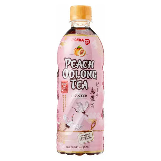 POKKA Peach Oolong Tea 500ml/ POKKA persiku oolong tēja 500ml - Oishii Asian Mart