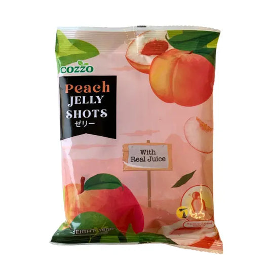 Cozzo Peach Jelly Shots 160g/ Cozzo Persiku Želejas Šoti 160g - Oishii Asian Mart
