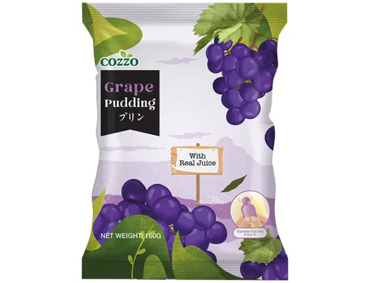 COZZO Grape Jelly Pudding 160g/ COZZO vīnogu želejas pudiņš 160g - Oishii Asian Mart