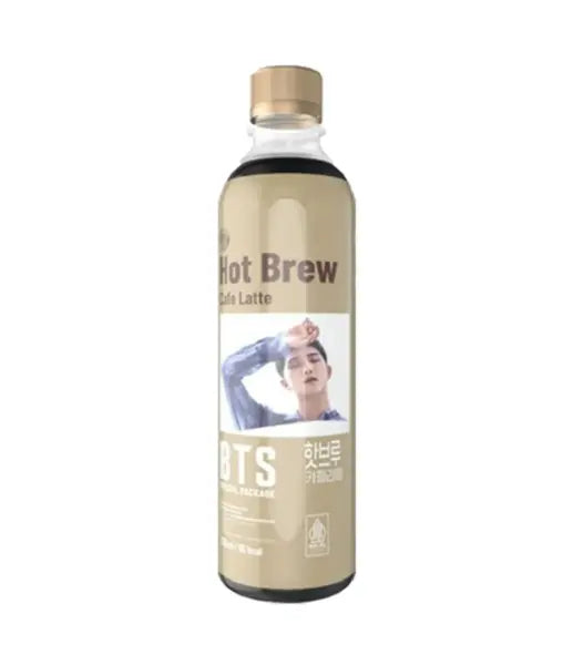 HY Hot Brew Cafe Latte BTS Edition 350ml/ HY karsti pagatavots Cafe Latte BTS izdevums 350ml - Oishii Asian Mart