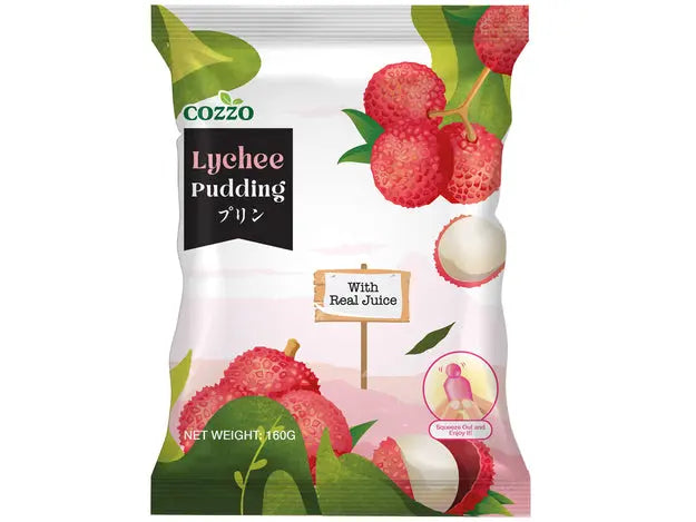 COZZO Lychee Jelly Pudding 160g/ COZZO Ličī želejas pudiņš 160g - Oishii Asian Mart