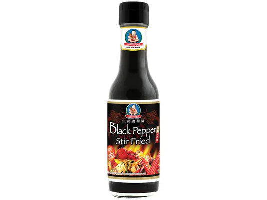 DEK SOM BOON Black Pepper Stir Fried Hot & Spicy Stir Fried 250ml/ DEK SOM BOON Melno Piparu Asā un Pikantā Ceptā Mērce 250ml - Oishii Asian Mart