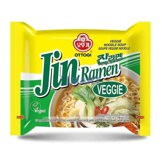 Ottogi Jin Ramen Veggie 110g/ Ottogi Jin Ramen Dārzeņu 110g - Oishii Asian Mart