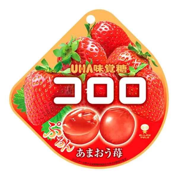 UHA Kororo Strawberry Candy/ UHA Kororo Zemeņu Konfektes 30g