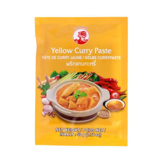 COCK Yellow Curry Paste 50g/ COCK Dzeltenā Karija Pasta 50g - Oishii Asian Mart