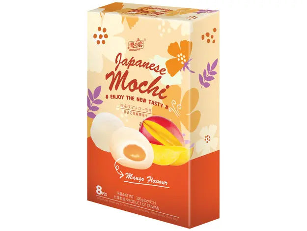 YUKI&LOVE Mochi with Mango flavour 120g/ YUKI&LOVE moči ar mango garšu 120g - Oishii Asian Mart