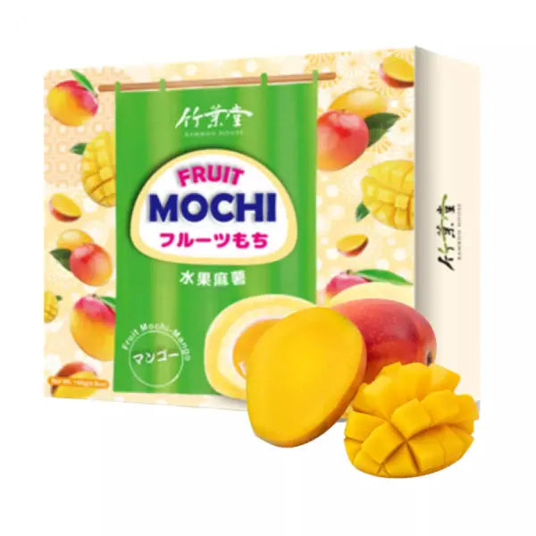 BAMBOO HOUSE Mango Fruit Mochi 120g/ BAMBOO HOUSE Mango Augļu Moči 120g - Oishii Asian Mart