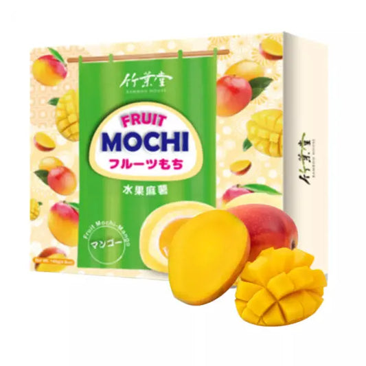 BAMBOO HOUSE Mango Fruit Mochi 120g/ BAMBOO HOUSE Mango Augļu Moči 120g - Oishii Asian Mart