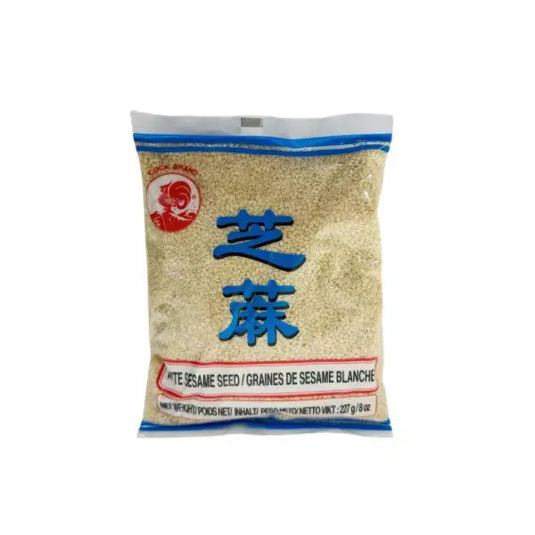 COCK Sesame seeds white, first quality 227g/ COCK Baltās Sezama Sēklas, Pirmā Kvalitāte 227g - Oishii Asian Mart