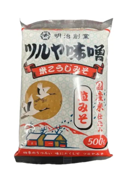 Tsuruya Kome Koji Tsubu Miso 500g (light) / Tsuruya Kome Koji Tsubu Miso 500g (Gaišais) - Oishii Asian Mart