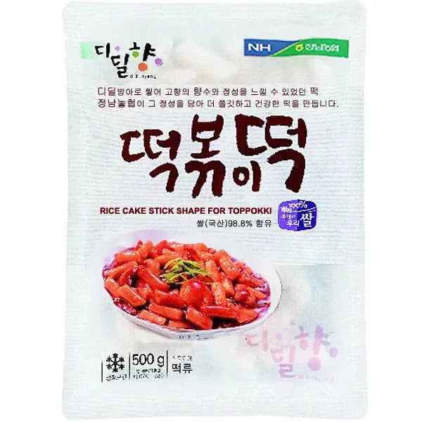 Nonghyup Rice Cake Tteokbokki Toppoki Stick 500g/ Nonghyup Rīsu Kūkas Tteokbokki Toppoki Nūjiņas 500g