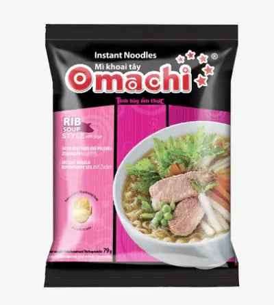 OMACHI Rib Soup Potato Noodle 79g/ OMACHI Ribiņu Kartupeļu Nūdeles 79g