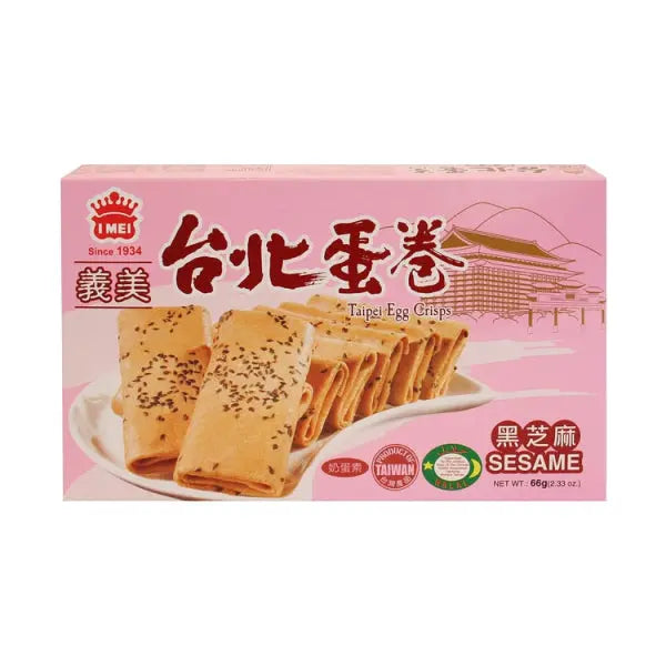 Imei Taipei Egg Crisps Sesame 66g/ Imei Taipei Olu Kraukšķi ar Sezamu 66g - Oishii Asian Mart