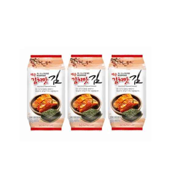 Spicy Kimchi Seasoned Seaweed 4gx3/ Asais Kimči Garšotās Jūraszāles 4gx3